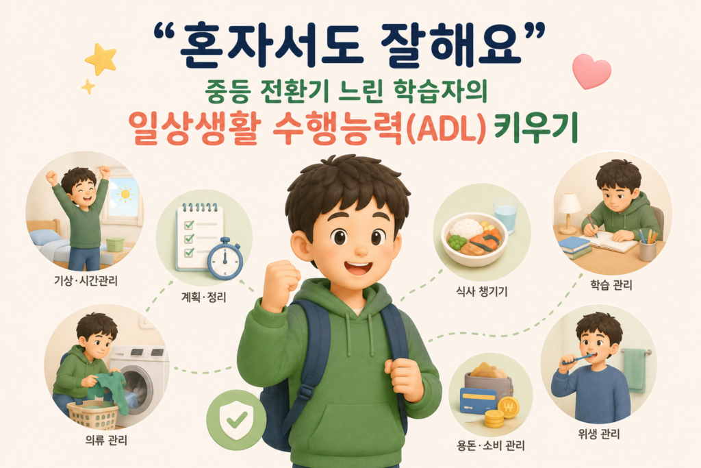 일상생활 수행능력 키우기